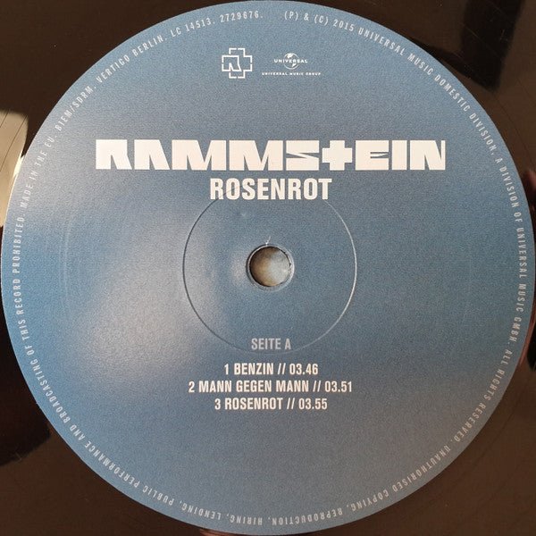 Rammstein - Rosenrot (2xLP) - Vyle Vinyl