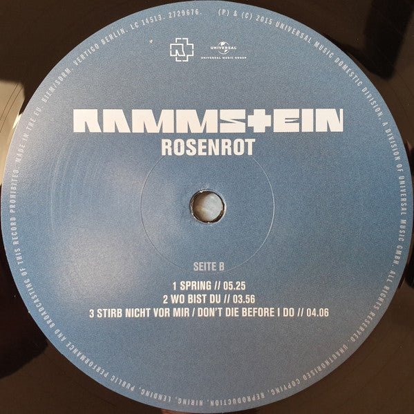 Rammstein - Rosenrot (2xLP) - Vyle Vinyl