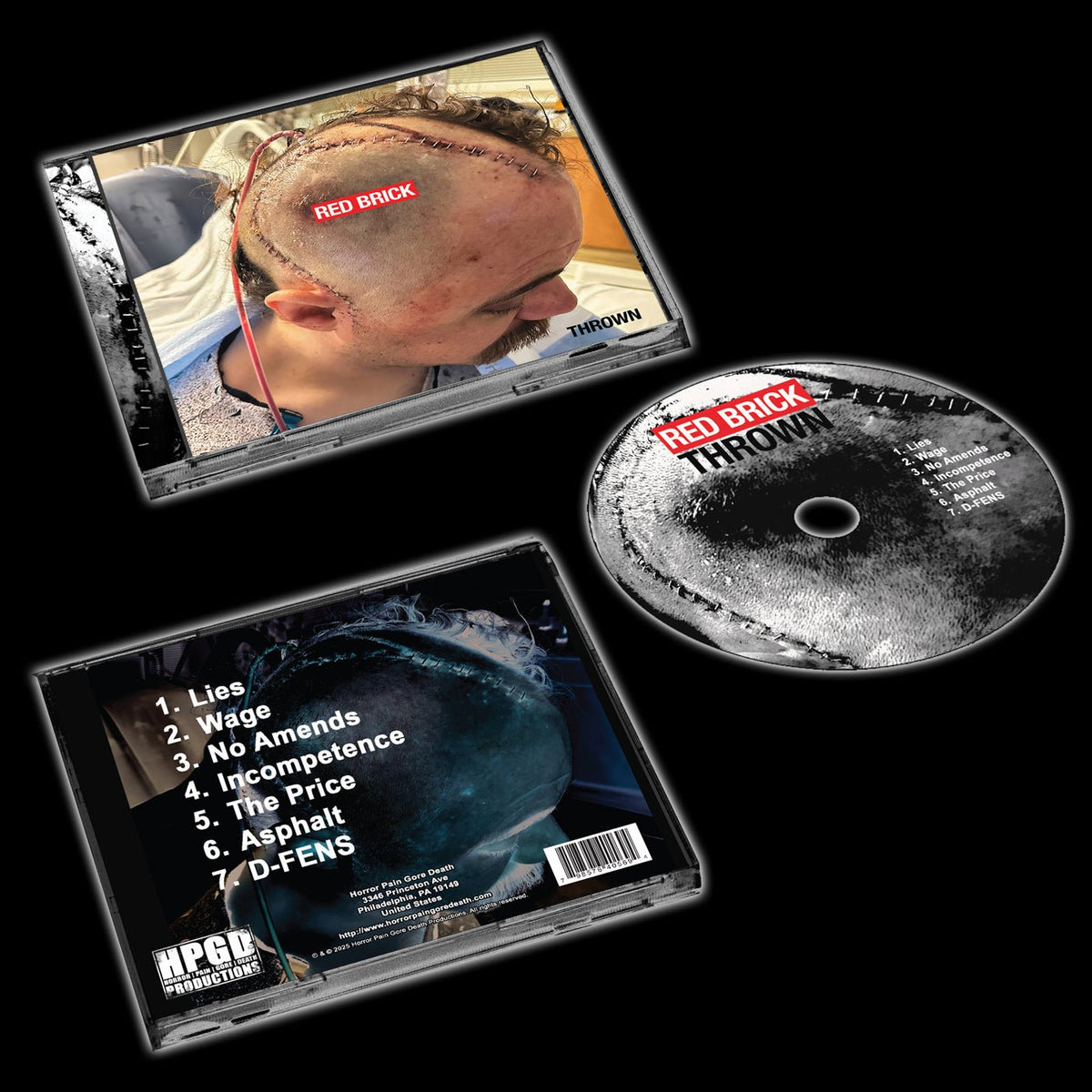 RED BRICK - Thrown CD - Vyle Vinyl
