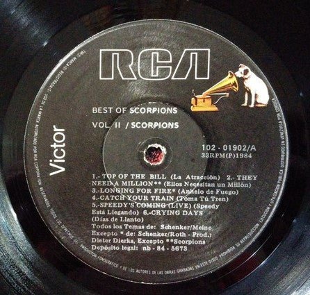 Scorpions - Best Of Scorpions, Vol. 2 (LP) - Vyle Vinyl