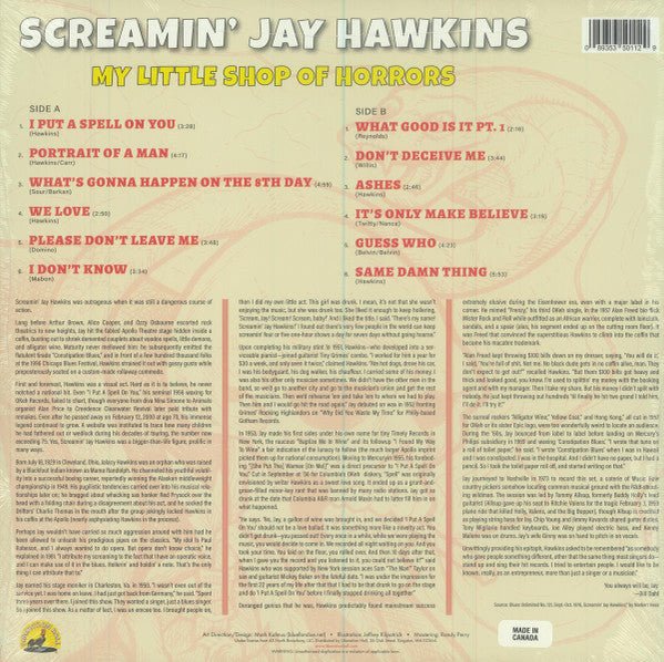 Screamin' Jay Hawkins - My Little Shop of Horrors (LP) - Vyle Vinyl