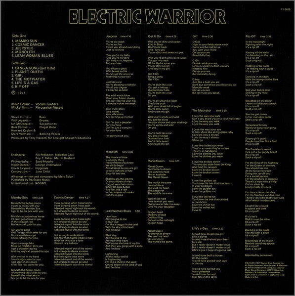 T-Rex - Electric Warrior - Vyle Vinyl