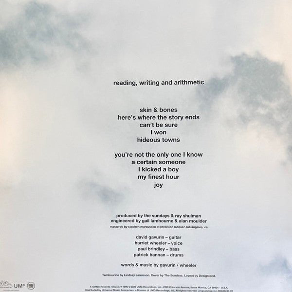 The Sundays - reading writing and arithmetic - Vyle Vinyl