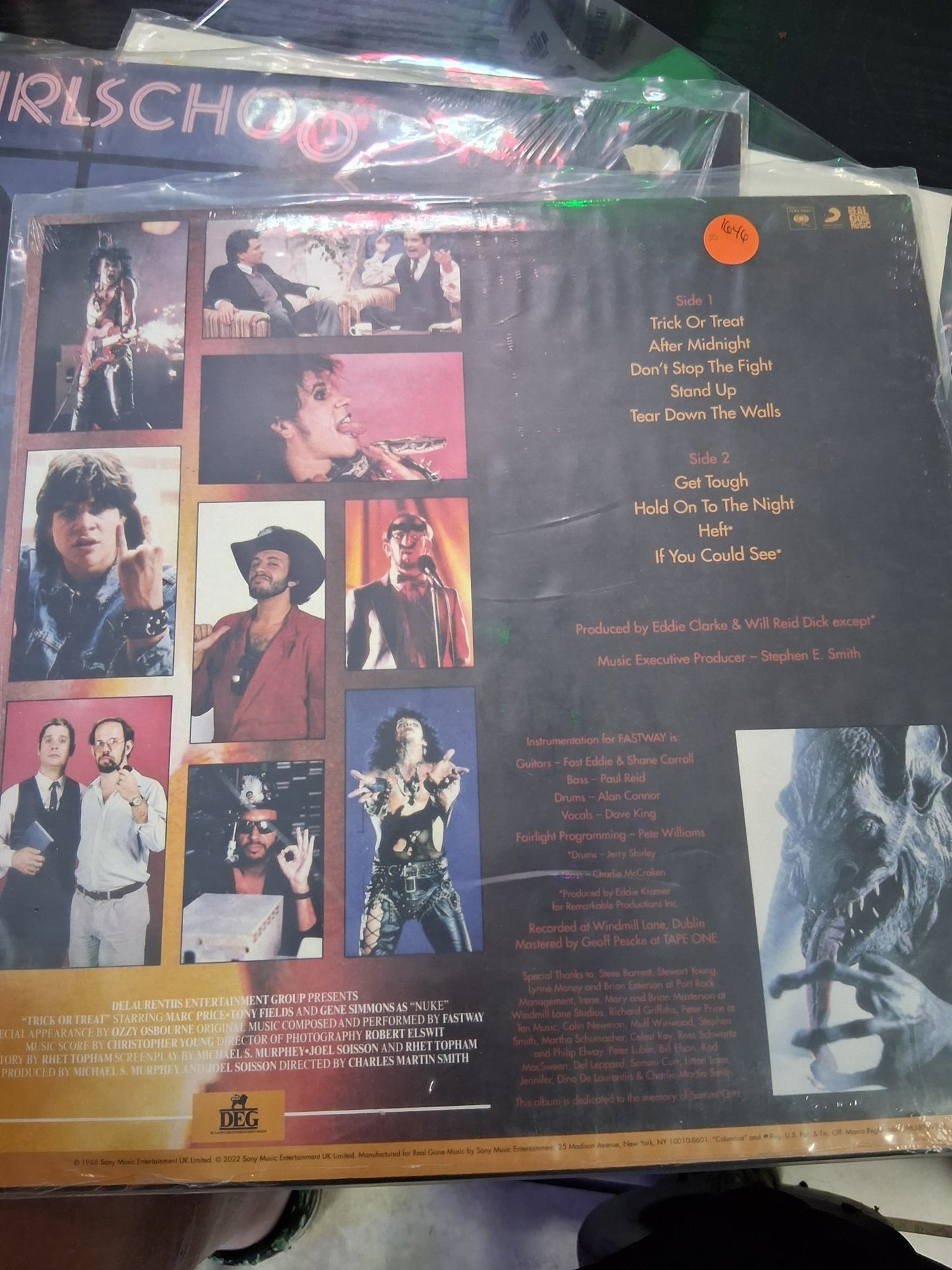 Trick or Treat Fastway - Motion Picture Soundtrack - Vyle Vinyl