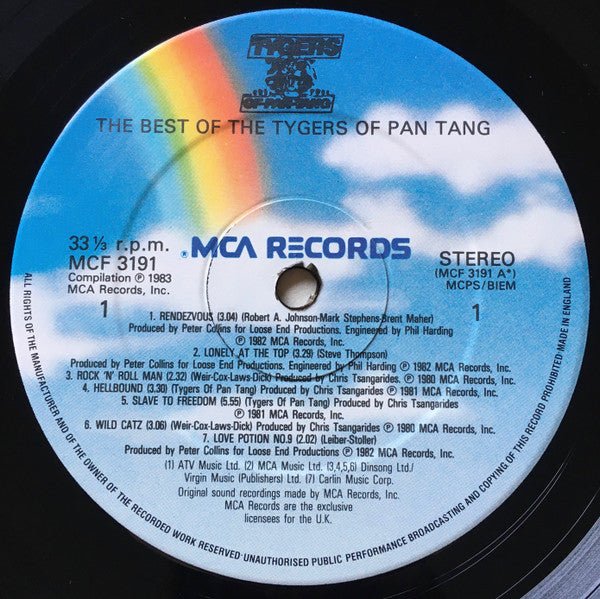 Tygers Of Pan Tang - The Best Of The Tygers Of Pan Tang (LP) - Vyle Vinyl