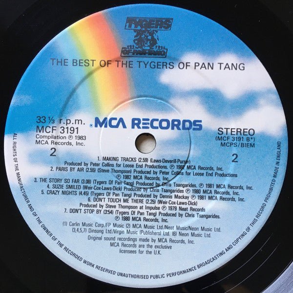 Tygers Of Pan Tang - The Best Of The Tygers Of Pan Tang (LP) - Vyle Vinyl