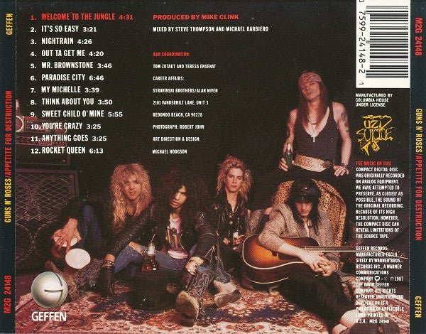 USED - Guns N' Roses - Appetite For Destruction (CD) - Vyle Vinyl
