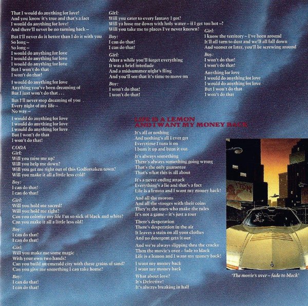 USED - Meat Loaf - Bat Out Of Hell II: Back Into Hell (CD) - Vyle Vinyl