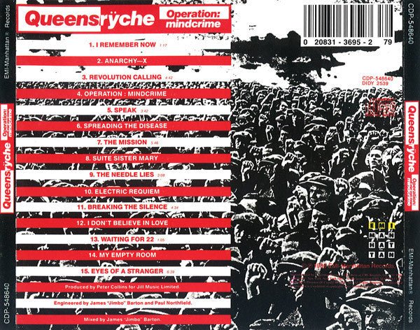 USED - Queensrÿche - Operation: Mindcrime (CD) - Vyle Vinyl