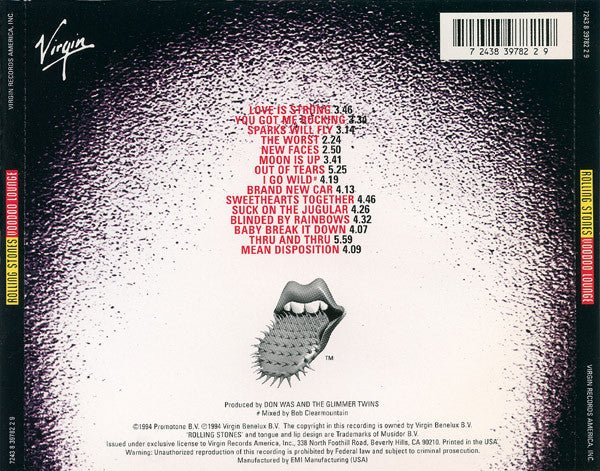 USED - Rolling Stones, The - Voodoo Lounge (CD) - Vyle Vinyl