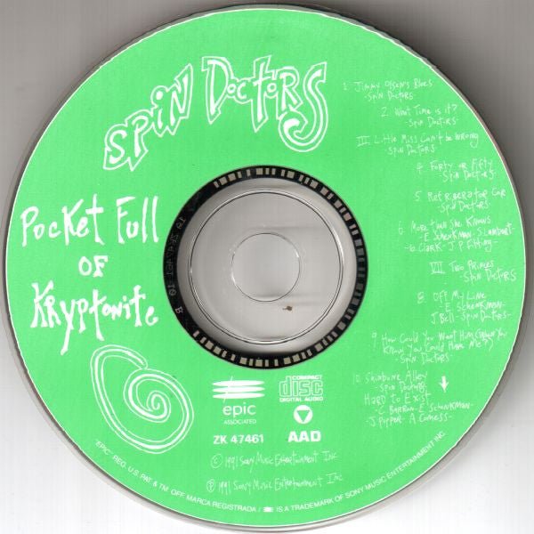 USED - Spin Doctors - Pocket Full Of Kryptonite (CD) - Vyle Vinyl
