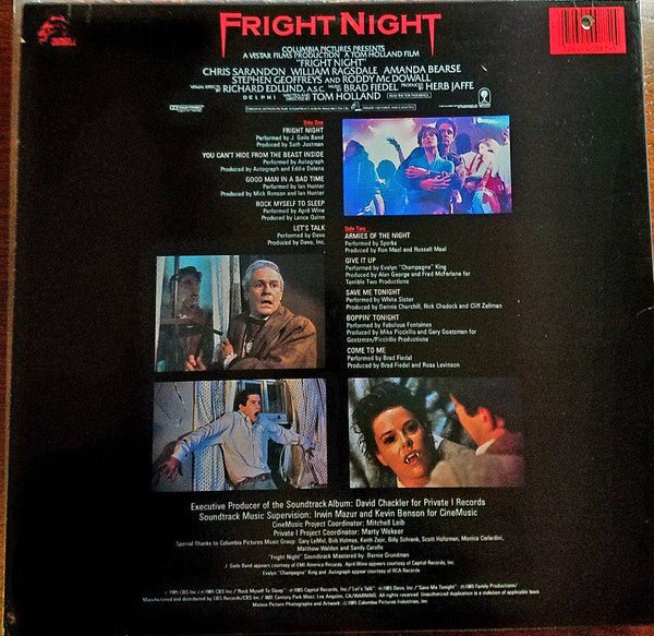Various - Fright Night (Original Motion Picture Soundtrack) (LP) - Vyle Vinyl