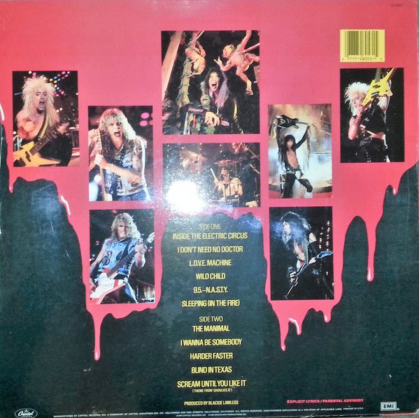 Wasp - Live in The Raw - Vyle Vinyl