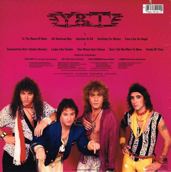 Y & T - Down For The Count - Vyle Vinyl